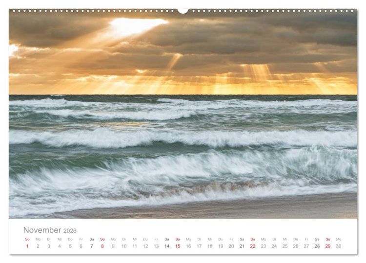 Produktbild: Sylter Lichtstimmungen (Wandkalender 2026 DIN A2 quer), CALVENDO Monatskalender