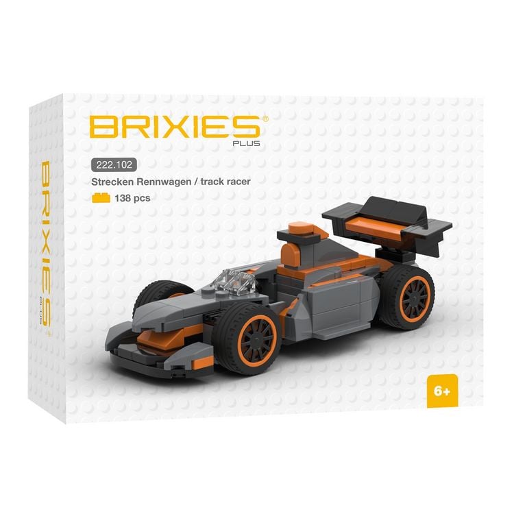 Produktbild: BRIXIES 222102 - Mini Strecken Rennwagen , 3D Konstruktionsbausatz, ca.138 Teile