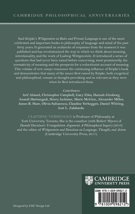Produktbild: Kripke's Wittgenstein on Rules and Private Language at 40