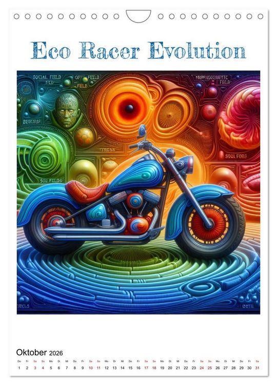 Produktbild: Motorr&auml;der der Zukunft (Wandkalender 2026 DIN A4 hoch), CALVENDO Monatskalender