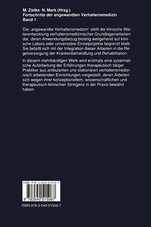 Produktbild: Fortschritte der angewandten Verhaltensmedizin