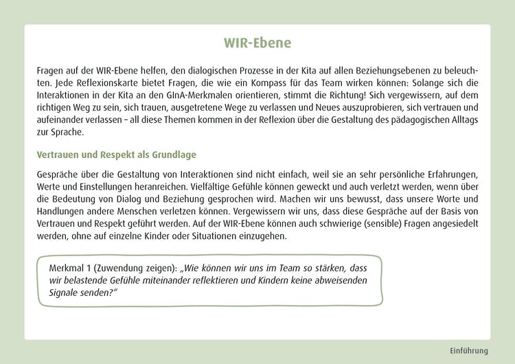 Produktbild: GInA. Das Kartenset: Impulse f&uuml;r die Kita