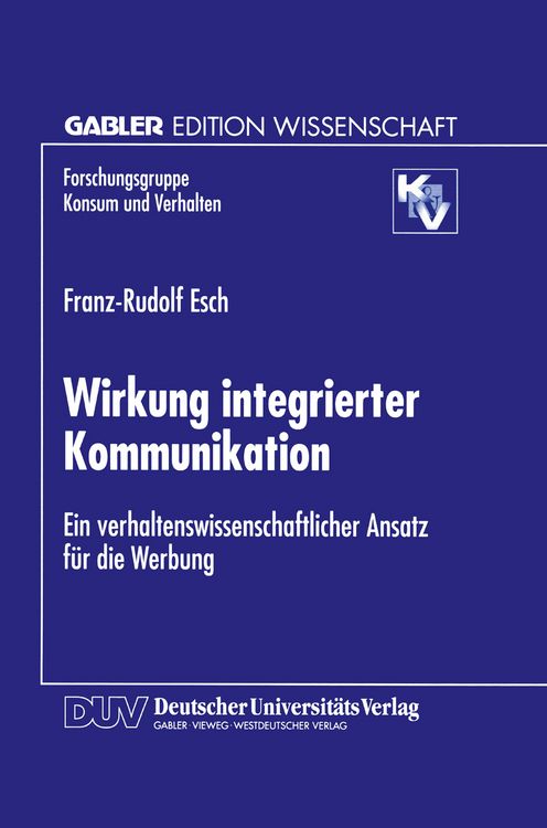 Produktbild: Wirkung integrierter Kommunikation
