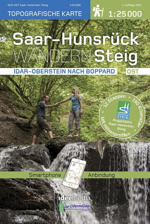 Produktbild: Saar-Hunsr&uuml;ck-Steig Wanderkarte Ost