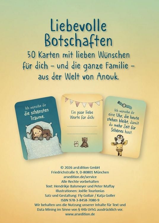 Produktbild: Anouk &ndash; W&uuml;nsche f&uuml;r dich | 50 Karten (Anouk)
