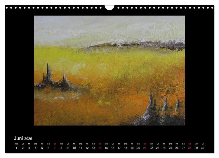 Produktbild: Kunstkalender von Michaela Nagel (Wandkalender 2026 DIN A3 quer), CALVENDO Monatskalender