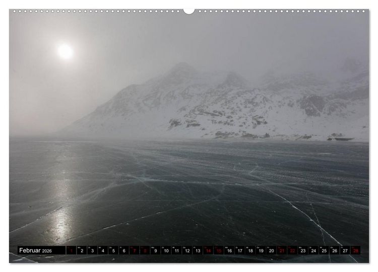 Produktbild: Piz Bernina - H&ouml;hepunkte aus dem Oberengadin (Wandkalender 2026 DIN A2 quer), CALVENDO Monatskalender