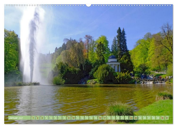 Produktbild: Bad Wilhelmsh&ouml;he Bergpark und Wasserspiele (Wandkalender 2027 DIN A2 quer), CALVENDO Monatskalender