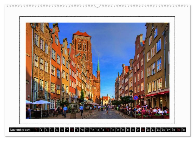 Produktbild: Danzig Gdansk (Wandkalender 2026 DIN A2 quer), CALVENDO Monatskalender