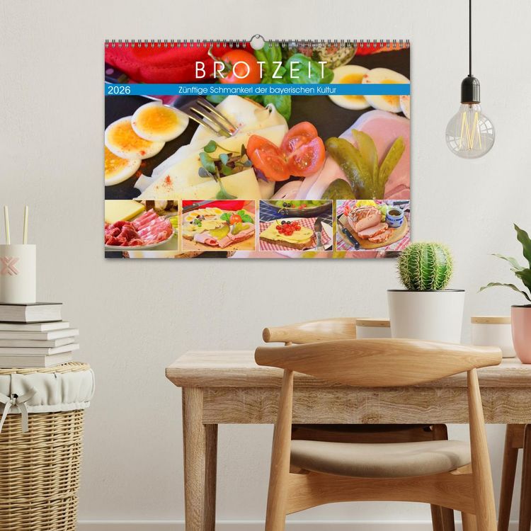 Produktbild: Brotzeit. Z&uuml;nftige Schmankerl der bayerischen Kultur (Wandkalender 2026 DIN A3 quer), CALVENDO Monatskalender