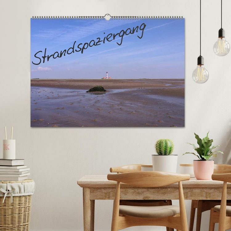 Produktbild: Strandspaziergang / Geburtstagskalender (Wandkalender 2026 DIN A2 quer), CALVENDO Monatskalender