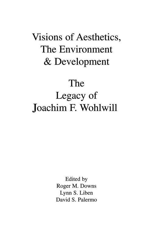 Produktbild: Visions of Aesthetics, the Environment & Development