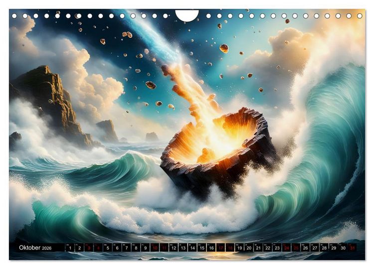 Produktbild: Erde - Blauer &Uuml;berlebensk&uuml;nstler (Wandkalender 2026 DIN A4 quer), CALVENDO Monatskalender