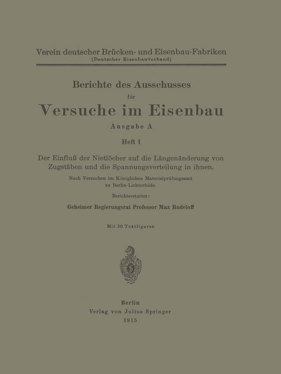 Produktbild: Berichte des Ausschusses f&uuml;r Versuche im Eisenbau