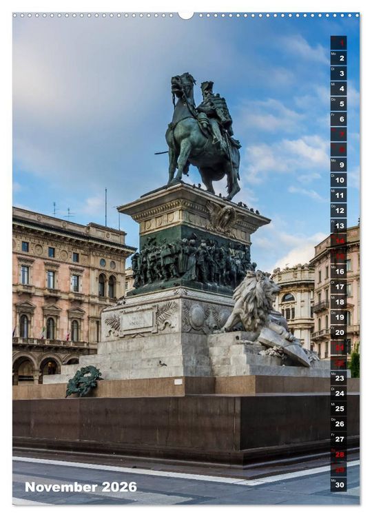 Produktbild: MAILAND Prachtvolle Impressionen (hochwertiger Premium Wandkalender 2026 DIN A2 hoch), Kunstdruck in Hochglanz