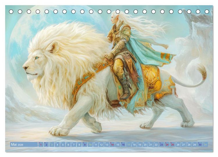 Produktbild: Willkommen im Fantasieland - M&auml;rchenbilder (Tischkalender 2026 DIN A5 quer), CALVENDO Monatskalender
