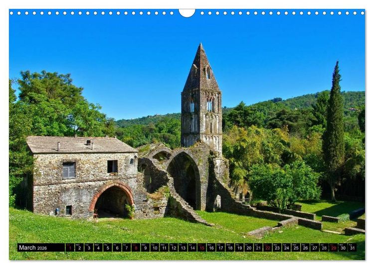 Produktbild: Riviera di Levante The Coast of Liguria (Wall Calendar 2026 DIN A3 landscape), CALVENDO 12 Month Wall Calendar