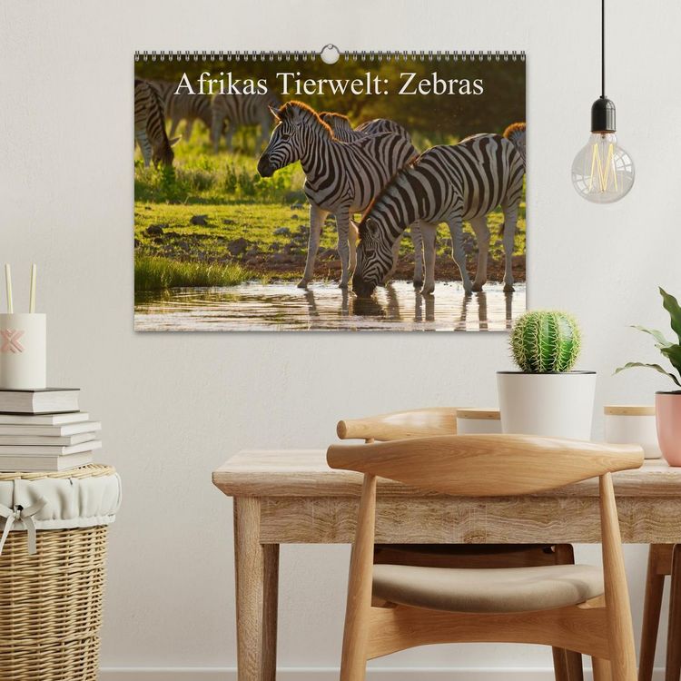Produktbild: Afrikas Tierwelt: Zebras (Wandkalender 2026 DIN A3 quer), CALVENDO Monatskalender