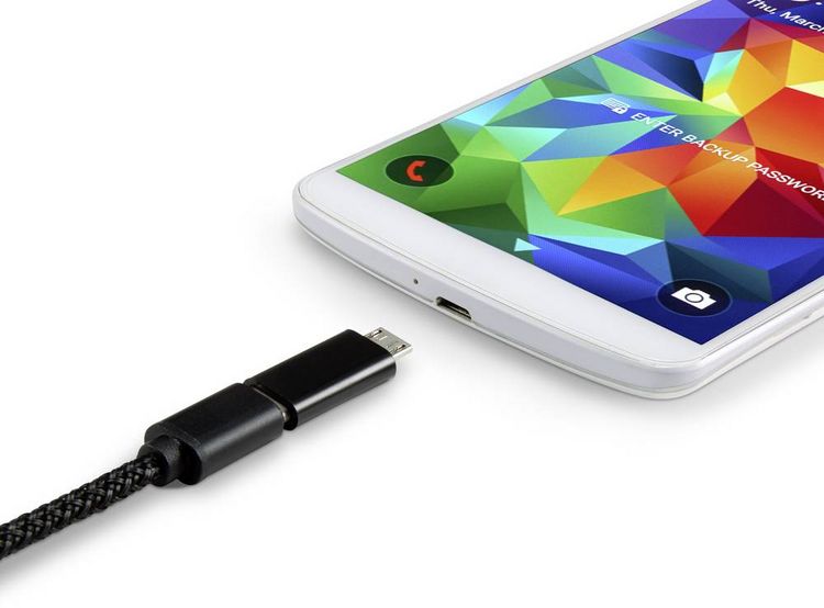 Produktbild: Renkforce USB 2.0 Adapter [1x USB 2.0 Stecker Micro-B - 1x USB-C&reg; Buchse]