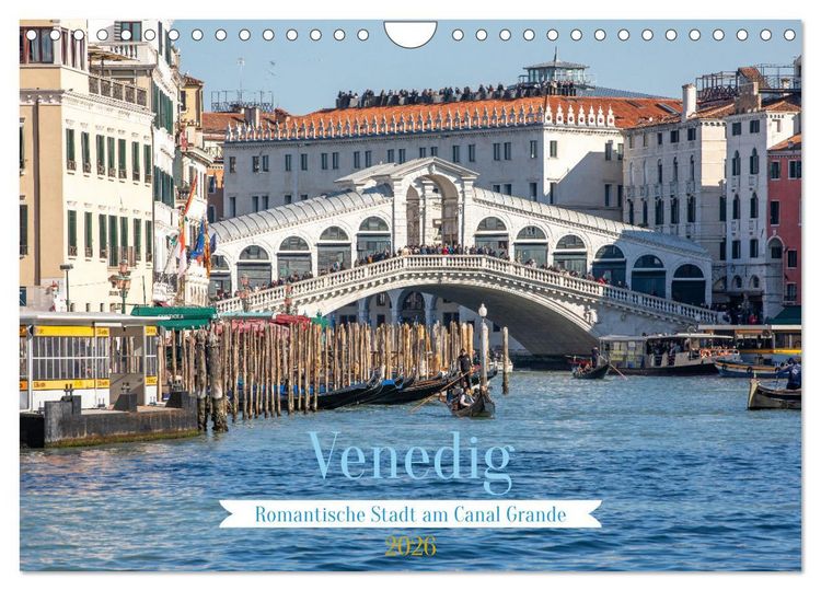 Produktbild: Venedig - Romantische Stadt am Canal Grande (Wandkalender 2026 DIN A4 quer), CALVENDO Monatskalender