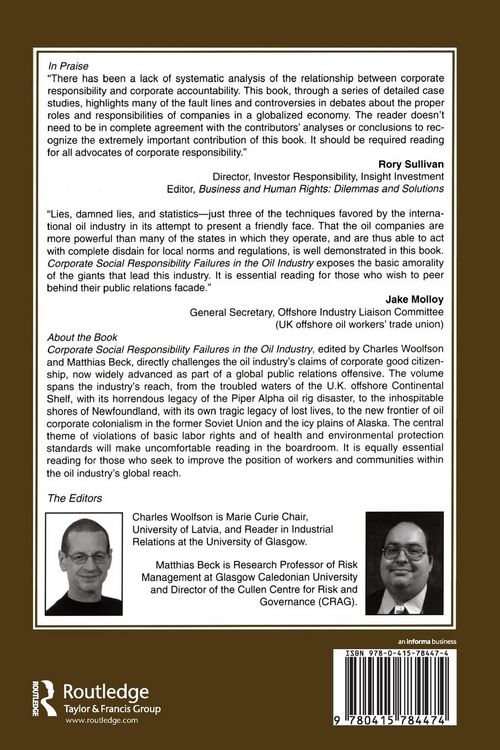 Produktbild: Corporate Social Responsibility Failures in the Oil Industry