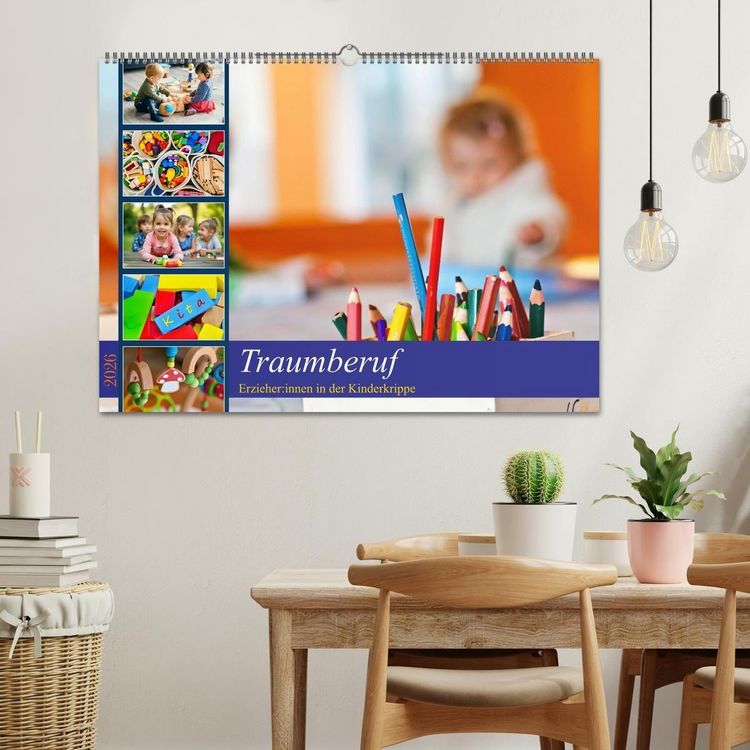 Produktbild: Traumberuf - Erzieher:innen in der Kinderkrippe (Wandkalender 2026 DIN A2 quer), CALVENDO Monatskalender