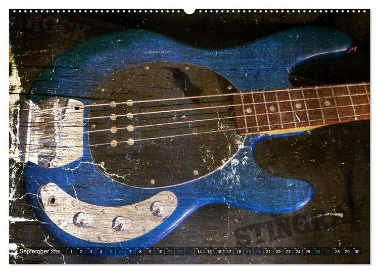 Produktbild: Gitarren - Grunge Style (Wandkalender 2026 DIN A2 quer), CALVENDO Monatskalender