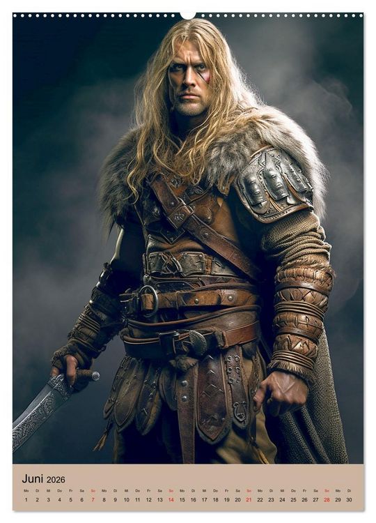 Produktbild: Wikinger-Fantasy. Wilde Krieger aus dem Norden (Wandkalender 2026 DIN A2 hoch), CALVENDO Monatskalender