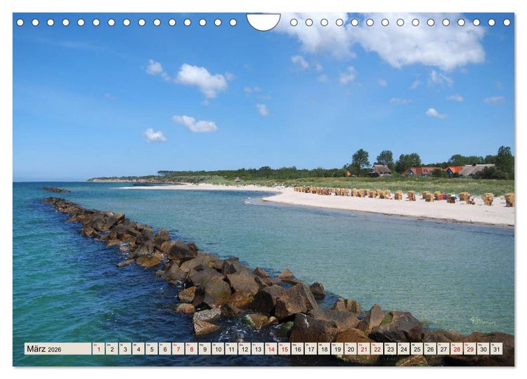 Produktbild: Ostseebad Wustrow K&uuml;stenimpressionen (Wandkalender 2026 DIN A4 quer), CALVENDO Monatskalender