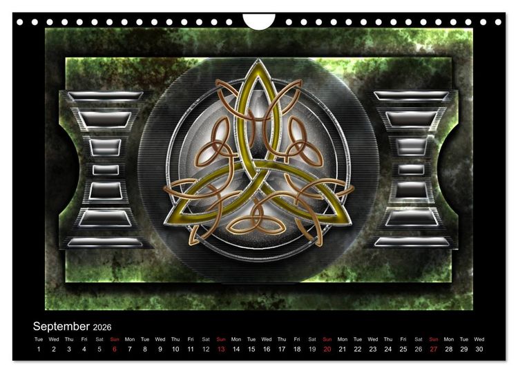 Produktbild: Celtic Symbols (Wall Calendar 2026 DIN A4 landscape), CALVENDO 12 Month Wall Calendar
