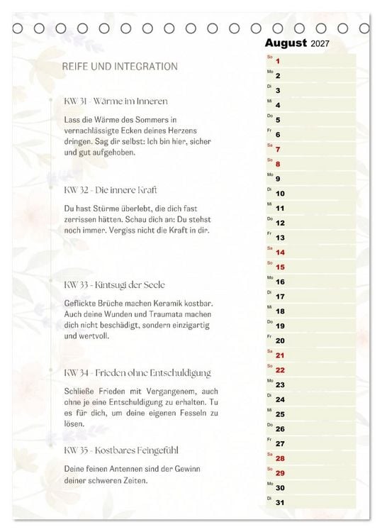 Produktbild: SEELENKOMPASS (Tischkalender 2027 DIN A5 hoch), CALVENDO Monatskalender