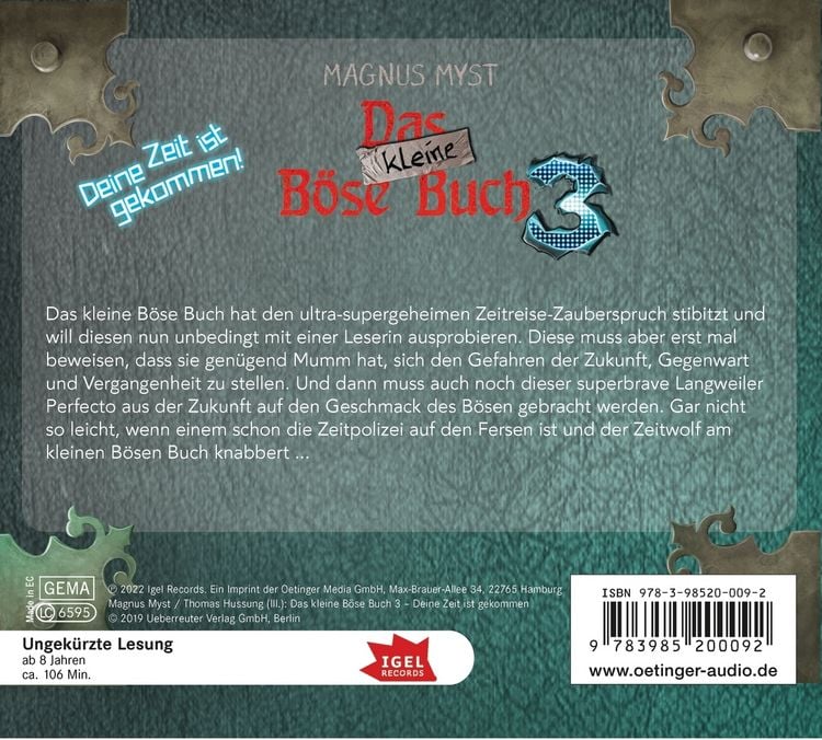 Produktbild: Das kleine B&ouml;se Buch 3. Deine Zeit ist gekommen