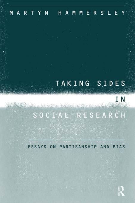 Produktbild: Taking Sides in Social Research