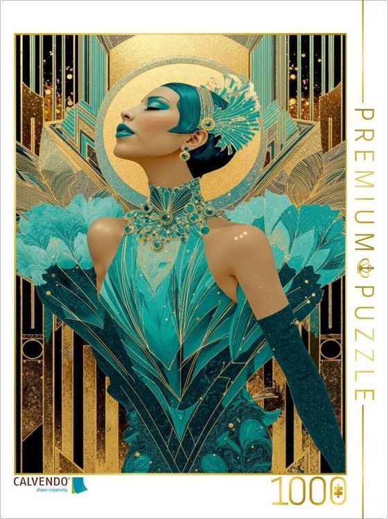 Produktbild: CALVENDO Puzzle Sie symbolisiert die &Auml;ra des Art Deco | 1000 Teile Lege-Gr&ouml;&szlig;e 64x48cm Foto-Puzzle f&uuml;r gl&uuml;ckliche Stunden