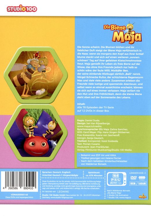Produktbild: Die Biene Maja - CGI TV-Serien Komplettbox - Staffel 1 [12 DVDs]