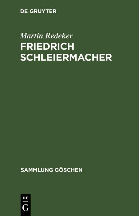 Produktbild: Friedrich Schleiermacher