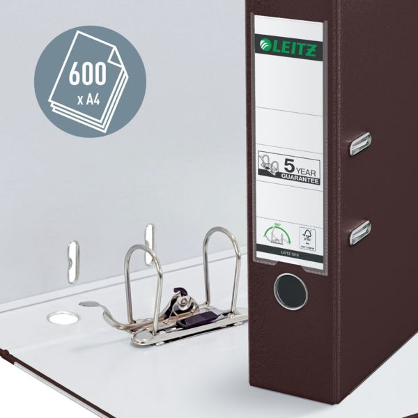 Produktbild: Ordner Leitz 180&deg; 80mm braun