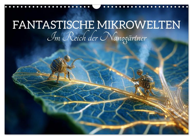 Produktbild: Fantastische Mikrowelten. Im Reich der Nanog&auml;rtner (Wandkalender 2027 DIN A3 quer), CALVENDO Monatskalender