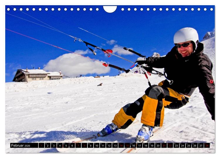 Produktbild: Snowkiting (Wandkalender 2026 DIN A4 quer), CALVENDO Monatskalender