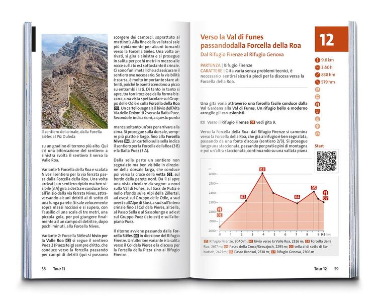 Produktbild: KOMPASS guida escursionistica Val Gardena, Val di Funes, Alpe di Siusi, 55 itinerari