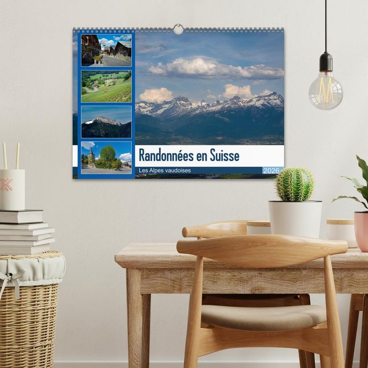 Produktbild: Randonn&eacute;es en Suisse Les Alpes vaudoises (Calendrier mural 2026 DIN A3 vertical), CALVENDO calendrier mensuel