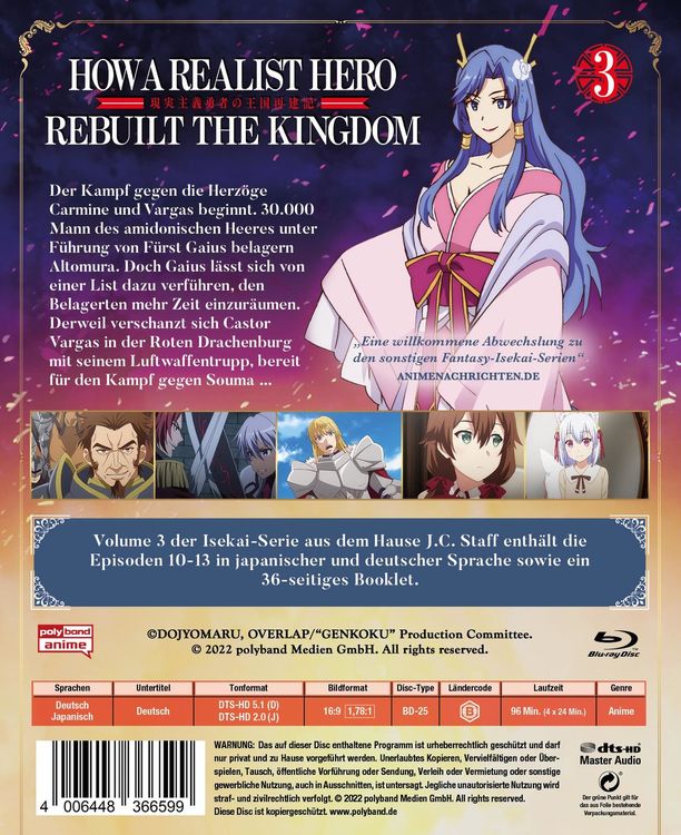 Produktbild: How a Realist Hero Rebuilt the Kingdom - Vol. 3 mit Gesamtbooklet LTD.