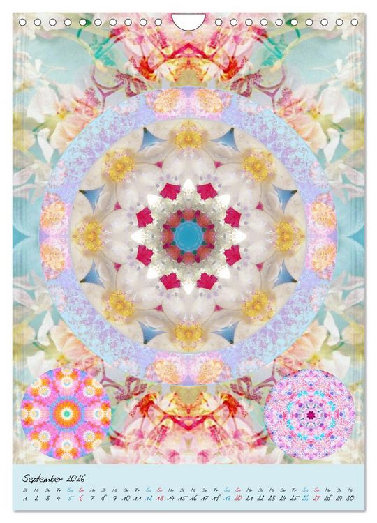 Produktbild: BLUMEN MANDALAS (Wandkalender 2026 DIN A4 hoch), CALVENDO Monatskalender