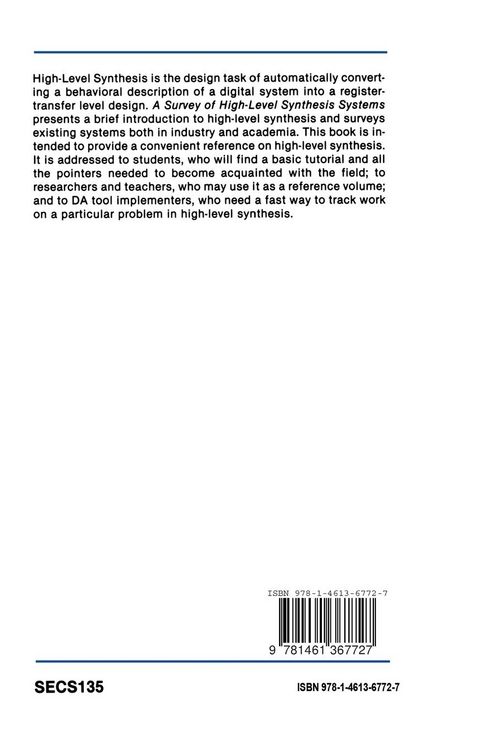 Produktbild: A Survey of High-Level Synthesis Systems