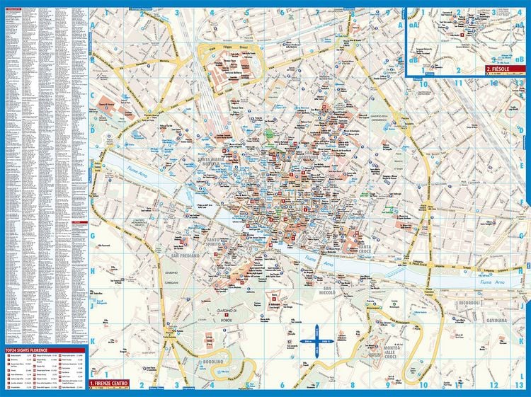 Produktbild: Florence, Florenz, Borch Map