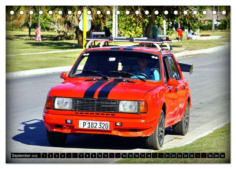 Produktbild: SKODA HITS - Oldtimer der CSSR in Kuba (Tischkalender 2026 DIN A5 quer), CALVENDO Monatskalender