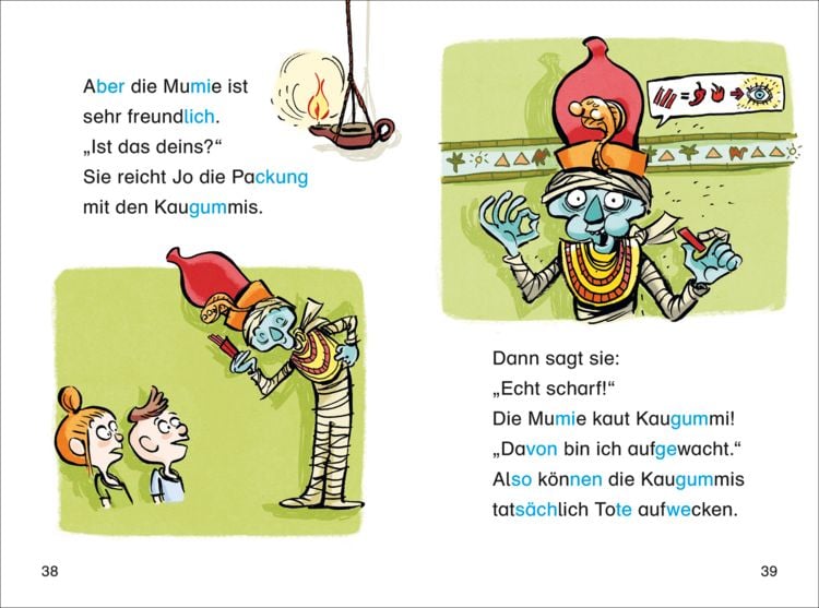 Produktbild: Duden Leseprofi &ndash; Silbe-f&uuml;r-Silbe: Mein Mitsch&uuml;ler, die Mumie, 1. Klasse (Doppelband)