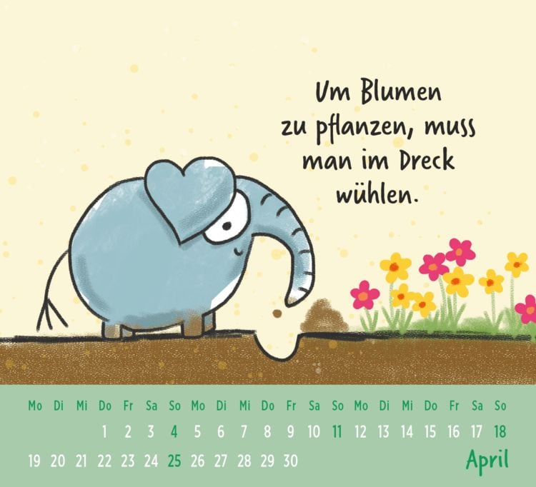Produktbild: Mini-Kalender 2027: Liebe Botschaften F&Uuml;R DICH. Mit Franz and Friends durchs Jahr