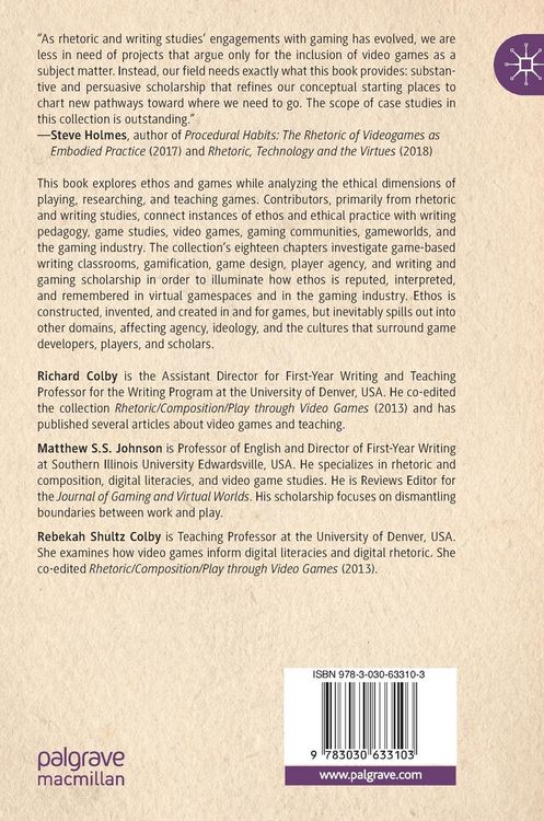 Produktbild: The Ethics of Playing, Researching, and Teaching Games in the Writing Classroom