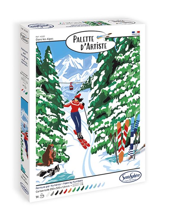 Produktbild: SENTOSPH&Egrave;RE - Malen nach Zahlen Winter in den Alpen